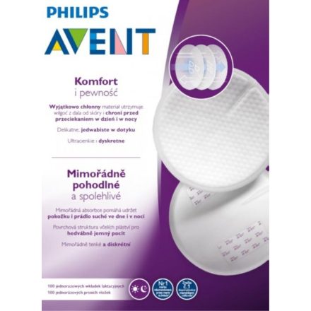 Avent SCF254/13 Eldobható melltartóbetét 100 db