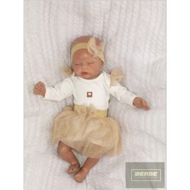   Zyzio&Zuzia Háromrészes kislány együttes-bady+tüllszoknya+fejpánt-arany