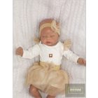 Zyzio&Zuzia Háromrészes kislány együttes-bady+tüllszoknya+fejpánt-arany