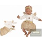 Zyzio&Zuzia Háromrészes kislány együttes-bady+tüllszoknya+fejpánt-arany