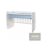 Lorelli Dream kiságy ,átalakítható,ringatható 60x120 cm-White Baby Blue