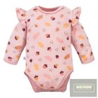 EEVI Fluffy Tails kislány hosszú ujjú body rózsaszín