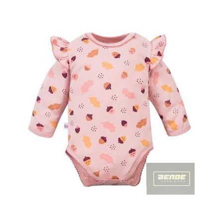 EEVI Fluffy Tails kislány hosszú ujjú body rózsaszín