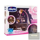 CHICCO Next 2 Dreams zenélő forgóka - éjszakai fény -rózsaszín