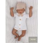 Zyzio&Zuzia kisfiú,4 részes ,muszlin alkalmi nyári szett -bézs