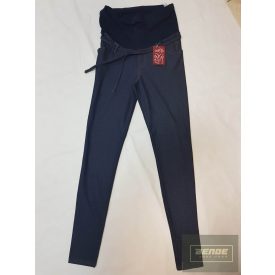   Mommy Style  pamut kismama leggings-farmerhatású sötétkék