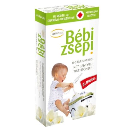 Arianna orrszívó-porszívó szett /Bébizsepi 2db szívófejjel + tisztítókefével