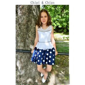 Chipi&Chips nagylány újjatlan pöttyös ruha