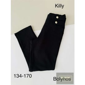 Killy,nagylány belül bolyhos ,vastag nadrág-fekete