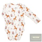 Nicol hosszu ujjú body szarvas mintával Lala ,krém-216095