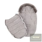 PETITE&MARS Téli szett Comfy 4in1 bundazsák + kézmelegítő kesztyű babakocsira Furry Champagne Shower