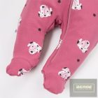 EEvi Dogs&Spots kislány,lábfejes pamut overál
