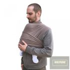 Nandu hordozókendő ÖKO zsebes rugalmas 4,7m Bordó / Bordó zseb