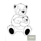 Fenyő kiságy 60x120 cm Zsiráf-fehér 