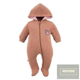 EEvi H&B kislány ,lábfejes pamut overál-bézs