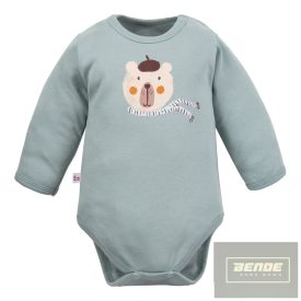 EEVI Cool Beary  kisfiú hosszú ujjú body -kék