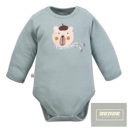 EEVI Cool Beary  kisfiú hosszú ujjú body -kék