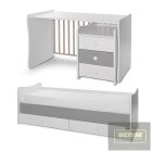 Lorelli Maxi Plus kombi ágy 70x160 -White/Stone Grey új