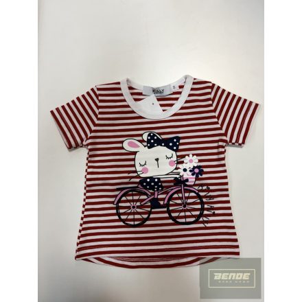 Killy , rövid ujjú felső-csíkos nyuszis