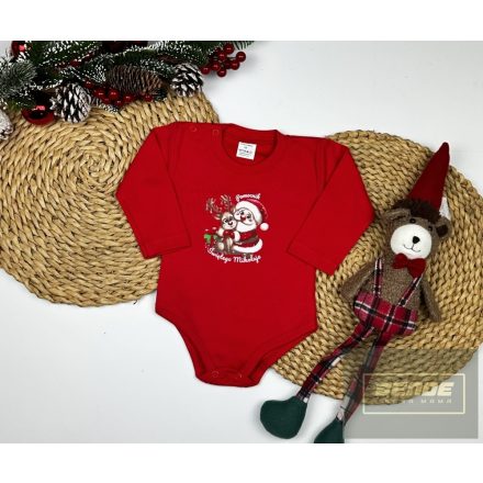 MROFI ihosszuú ujjú body -Mikulás segítője 56-86
