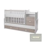Lorelli Trend PLUS kombi ágy 70x165 cm -  White & Amber ÚJ