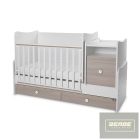 Lorelli Trend PLUS kombi ágy 70x165 cm -  White & Amber ÚJ