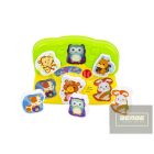 Fények és hangok állatos puzzle bébijáték