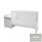 Lorelli Trend PLUS kombi ágy 70x165 cm - White & Milky Green ÚJ