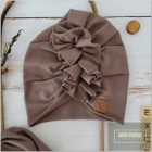 Zyzio&Zuzia TURBÁNSAPKA + Kendő-púder barna 