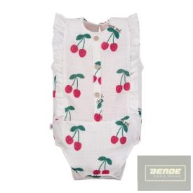 EEVI újjatlan BODY CHERRY ,muszlin