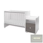 Lorelli Trend PLUS kombi ágy 70x165 cm- White & Caffe ÚJ