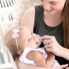 Chicco Mini Soft cumi 2-6 hó, 2 db-rózsaszín transzparens