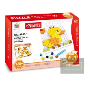 Állatok mozaik 128 darabos képkirakó