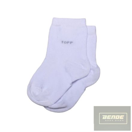 Topp Egyszínű fehér Baba zokni/Bokazokni