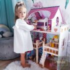 EEVI hosszu ujjú fodros ruha Ceremony Falbanka ecru